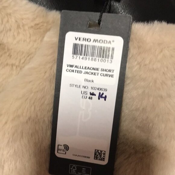 Vero Moda Vmfallleaonie Faux Leather Jacket - Picture 9 of 9